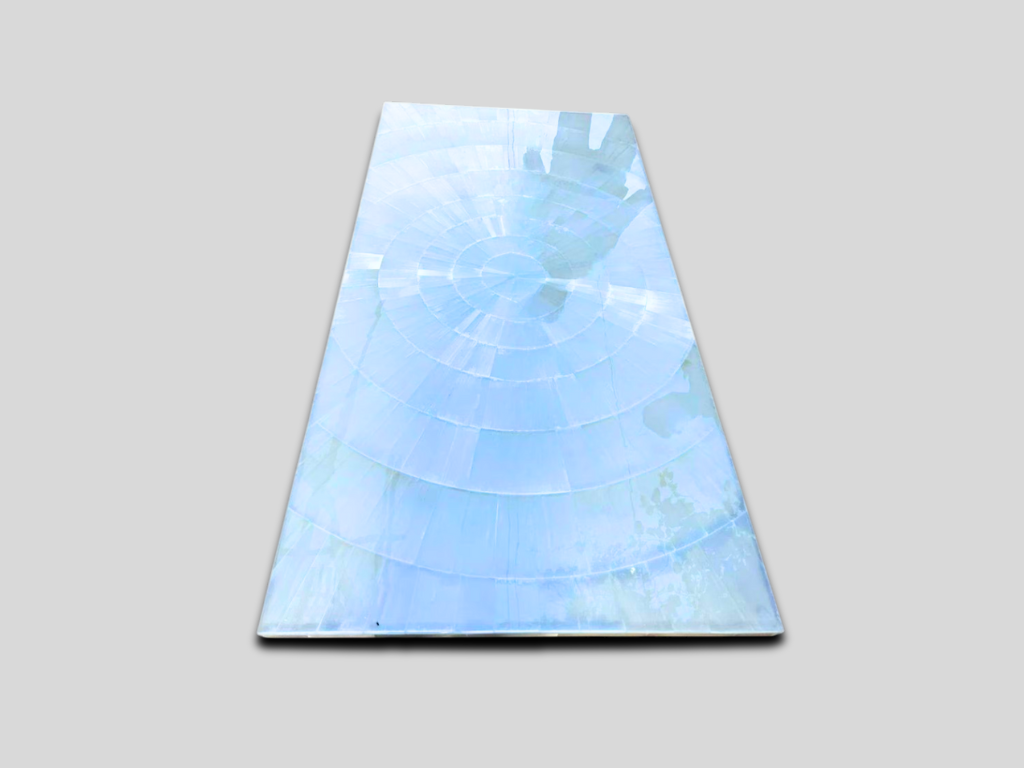 Natural Selenite Table Top for Living Room Interior